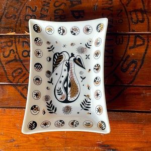 MCM Georges Briard Forbidden Fruit‎ Glass 
Serving/Trinket Tray